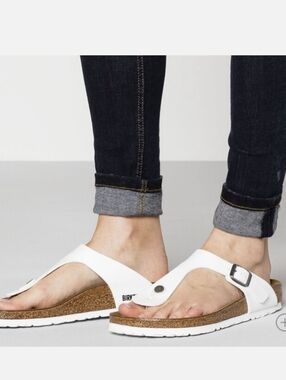 Birkenstock Gizeh White thong size 39